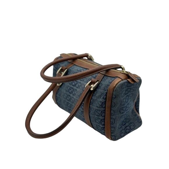 Vintage Gucci GG pattern Abby Boston Bag Denim*Awesome design! Snag HER! - Picture 7 of 15